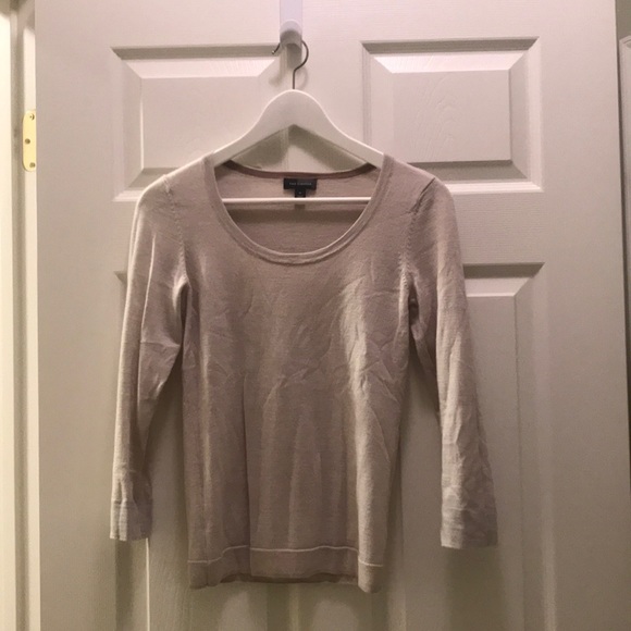 Sweaters - Beige Scoopneck Sweater Sweaters - Beige Scoopneck Sweater